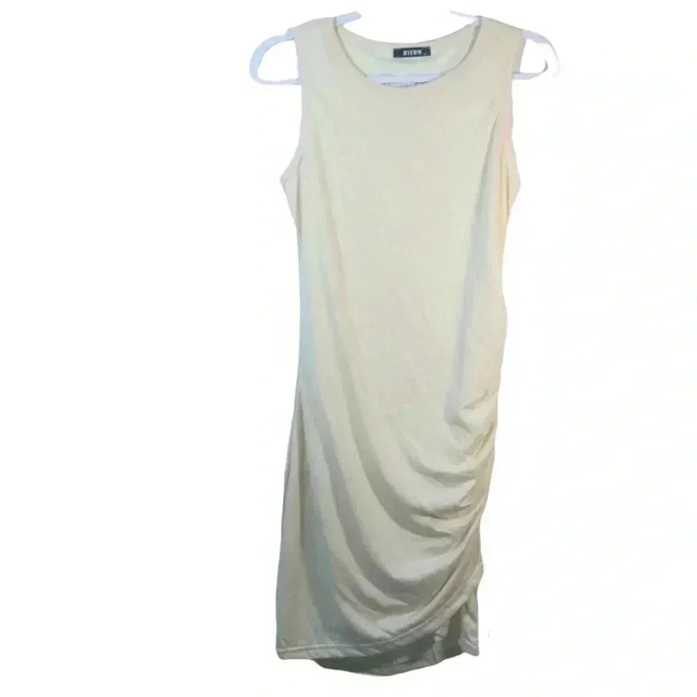 NWOT BTFBM cream bodycon dress